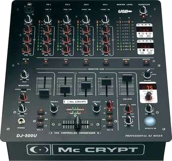 Mc Crypt DJ-500U DJ-Mixer