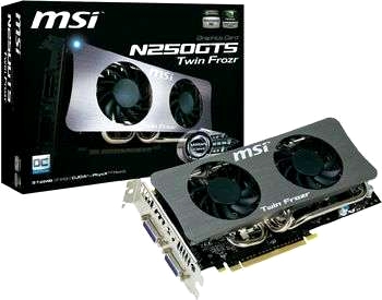 MSI GTS250 1024 MB Twin Frozr grafikkort PCIe