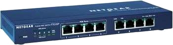 Netgear switch FS 108P med PoE