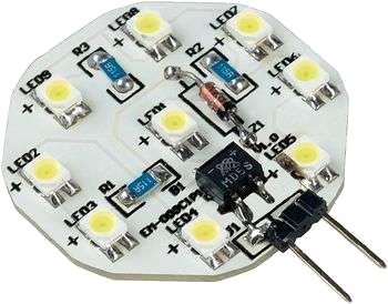 Octagon lysdiodmodul vit