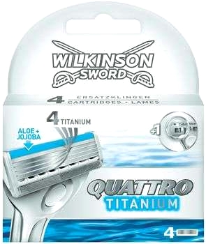 Quattro Titanium ersättningsrakblad 4-pack