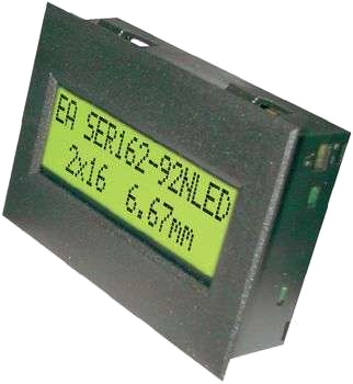 Seriella displayer med RS-232 i snäppkåpa