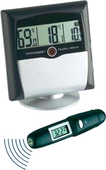 Set med hygrometer + IR-termometer