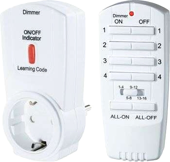 Set med trådlös vägguttagsdimmer RSL