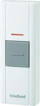 Slimline tryckknapp D930 S vit