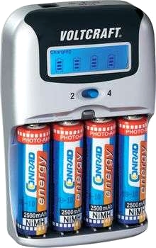 Snabbladdare UFC-2S LCD inkl. 4x R6-batterier