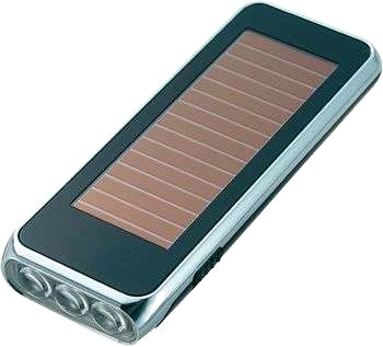Solcellsdriven LED-ficklampa