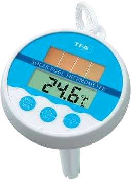 Solcellsdriven pooltermometer