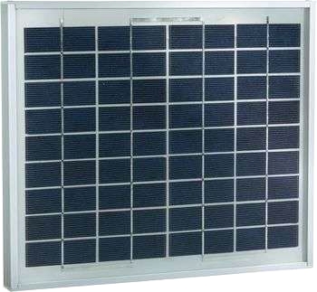Solcellsmodul i polykristall 10 W 12 V