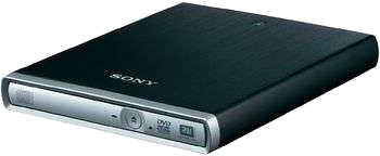 Sony extern dvd-brännare Slim DRX-S77U, svart