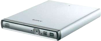 Sony extern dvd-brännare Slim DRX-S77U, vit