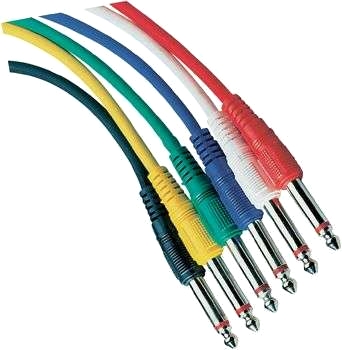 Stickproppspatchkabel, set om 6
