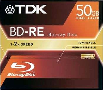 TDK BLU-RAY -RE 50 GB
