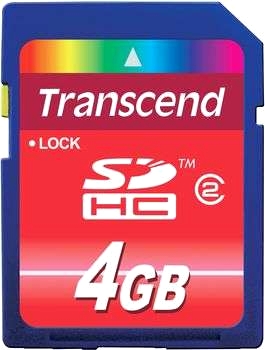 Transcend 4 GB SDHC-kort class 2