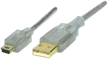 USB 2.0-kabel A / Mini-USB 5pol.