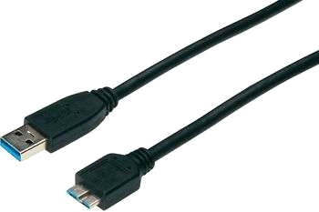 USB 3.0-anslutningskabel A/micro B 1 m svart