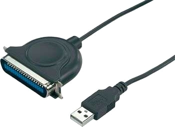 USB-/parallellskrivarkabel