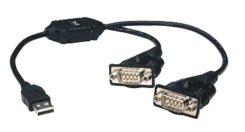 USB-seriell adapterkabel (dubbel)