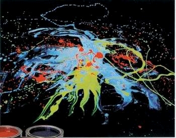 UV-färg Gul