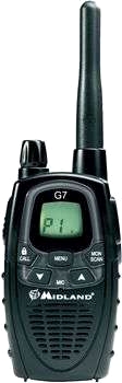 Väskset Midland G7 med 2 radioenheter PMR/LPD