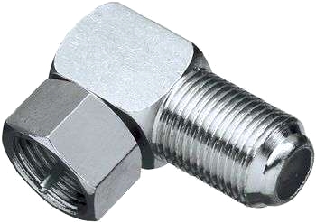 Vinkeladapter F-kontakt/F-anslutning