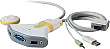 Belkin Switch2 2Port KVM-omkopplare, USB + Audio m