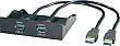 Conrad 2-portars USB 3.0 frontmatning
